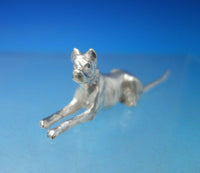 Sterling Silver Paperweight "German Shepherd" 3/4" x 2 1/2" .7 ozt. (#5904)