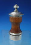 Beaded by John Hasselbring Sterling Silver and Maple Wood Pepper Mill (#5971)