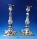 Luxembourg by Gorham Sterling Silver Candlestick Pair #A2918 c. 1915 (#5973)