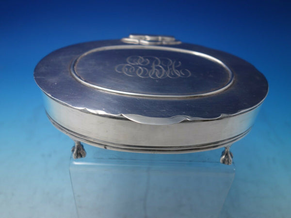Gebelein Sterling Silver Jewelry Box c.1920 Boston 13.1 ozt 7" x 41/2" (#5985)