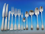 Fiddle Thread & Shell by James Robinson Sterling Silver Flatware Set 148 Pieces