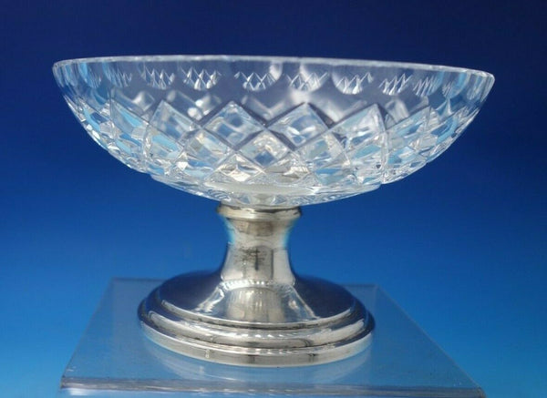 Raised Compote with Sterling Silver Base and Crystal Bowl by Hawks (#6003)