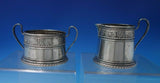 Rose Point by Wallace Sterling Silver Sugar and Creamer Set Unusual (#6012)