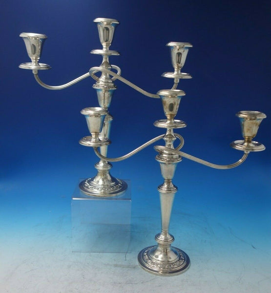 Strasbourg by Gorham Sterling Silver Candelabra Pair 3-Light #1130 (#6063)