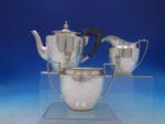 Beaded by Goodnow & Jenks Sterling Silver Tea Set 3 Piece (#6128) Boston