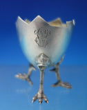 German 800 Silver Poached Egg cups Set of 6 with Chicken Feet (#6242)