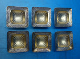 Japanese by Gorham Sterling Silver Set of 6 Salt Dishes Aesthetic (#6244)