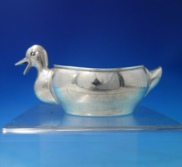 Italian Sterling Silver Sauce Boat Duck Shape Unusual 2 1/2" x 5 1/4" (#6250)