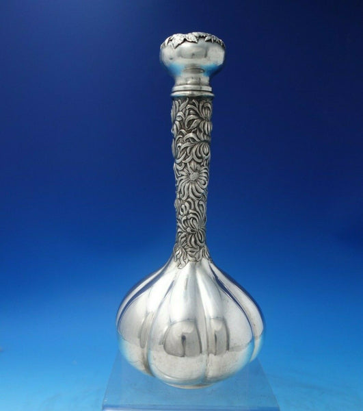 Chrysanthemum by Shiebler Sterling Silver Liquor Bottle #2336 12.0 ozt. (#6272)