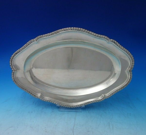 Orlando Jackson English Georgian Sterling Silver Platter Oval 33.6 ozt. (#6292)