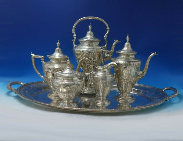 Maintenon by Gorham Sterling Silver Tea Set 6pc (#6304) Fabulous!