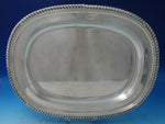 English Georgian Sterling Silver Platter Oval 19 1/2" 1821 London (#6330)