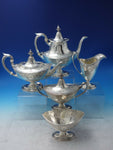 Patrician by Gorham Sterling Silver Tea Set 5pc 74.41 ozt. TW Vintage (#6355)