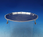 Gadroon by Goldsmiths and Silversmiths English Sterling Silver Salver Tray #6388