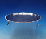 Gadroon by Goldsmiths and Silversmiths English Sterling Silver Salver Tray #6388