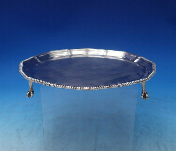 Gadroon by Goldsmiths and Silversmiths English Sterling Silver Salver Tray #6388