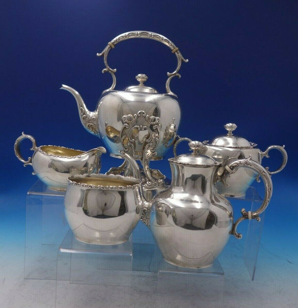 Louis XV by Whiting-Gorham Sterling Silver Tea Set 5pc #2880 (#6399) Fabulous!