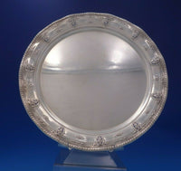 Rose Point by Wallace Sterling Silver Martini Tray w/ Rippled Edge #6620 (#6433)