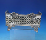 Silver on Copper Jardiniere Bowl for Flowers Removable Liner w/ Grapes (#6448)