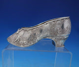 German Sterling Silver Figurine Shoe with Winged Cherubs Angels 4.8 ozt. (#6466)