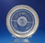 Sterling Silver Relish Tray Round with Etched Glass 8" (#6469)