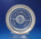 Sterling Silver Relish Tray Round with Etched Glass 8" (#6469)