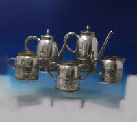 Mythologique by Gorham Sterling Silver Tea Set 5pc Horses Chariots #1210 (#6482)