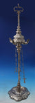 SB Silverplate Hookah / Water Pipe with 4 Chains and Various Implements (#6493)
