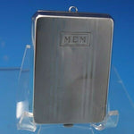Art Mfg Co Sterling Silver Compact for Chatelaine #55 w/ Vertical Lines (#6502)