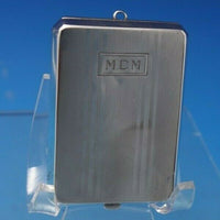 Art Mfg Co Sterling Silver Compact for Chatelaine #55 w/ Vertical Lines (#6502)