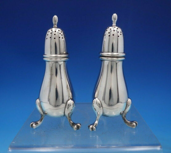 Round by Gebelein Sterling Silver Salt and Pepper Shaker Set 2pc Footed (#6544)