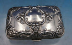H&T English Sterling Silver Box with Flowers Scrollwork Birmingham 1924 (#6606)