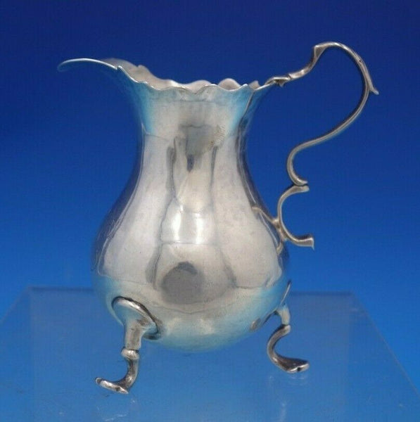London Georgian English Silver Creamer Footed Worn Marks Dated 1777 (#6619)