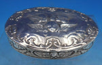 William Comyns English Sterling Silver Box with Cherubs Angels London 1902 #6623