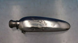 La Pierre Sterling Silver Perfume Bottle with Chain Has Dents 3 1/4" (#6643)