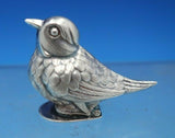 Portuguese Sterling Silver Spice Box Model of Bird with Hinged Base (#6655)