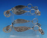 Sterling silver Spurs For Boots 9" x 2 3/4" 9.0 troy ounces TW Cowboy (#6663)