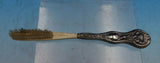 Sterling Silver and Bone Toothbrush Art Nouveau Roses Vintage (#6683)