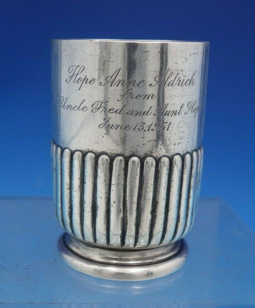 Victorian English Sterling Silver Baby Cup London 1889 Engraved 1951 (#6706)