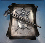 Gorham Sterling Silver Ash Tray Special Order #9618 Dated 1899 Native (#6731)