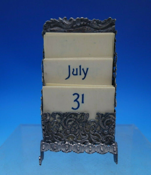 Shiebler Sterling Silver Calendar with Month and Day Cards Cast #3612 (#6745)