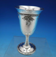 Rose Bouquet by Fisher Sterling Silver Wine Goblet #1467 4 5/8" 2.37 ozt (#6786)