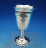 Rose Bouquet by Fisher Sterling Silver Wine Goblet #1467 4 5/8" 2.37 ozt (#6786)