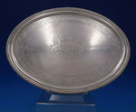 Thomas Richards English Georgian Sterling Silver Salver Tray BC w/Crest (#6812)