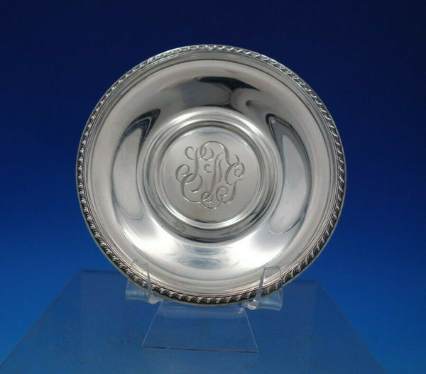 Rose Point by Wallace Sterling Silver Demitasse Saucer #5-92 3/8" x 4" (#6838)