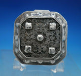 Dutch .833 Silver Box with Applied Filigree on Lid 1" x 2 1/8" 1.4 ozt. (#6843)