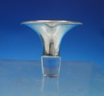 Sterling Silver and Glass Bottle Stopper Round #177 2" x 2" (#6844)