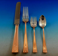 Carthage by Wallace Sterling Silver Flatware Set Service w/ Copper Rustic Dinner