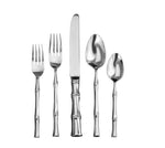 Bamboo by Ricci Stainless Steel Flatware Tableware Set Service 12 New 65 Pcs