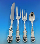 Lion by Frank Smith Sterling Silver Flatware Set for 8 Service 35 pieces Rare